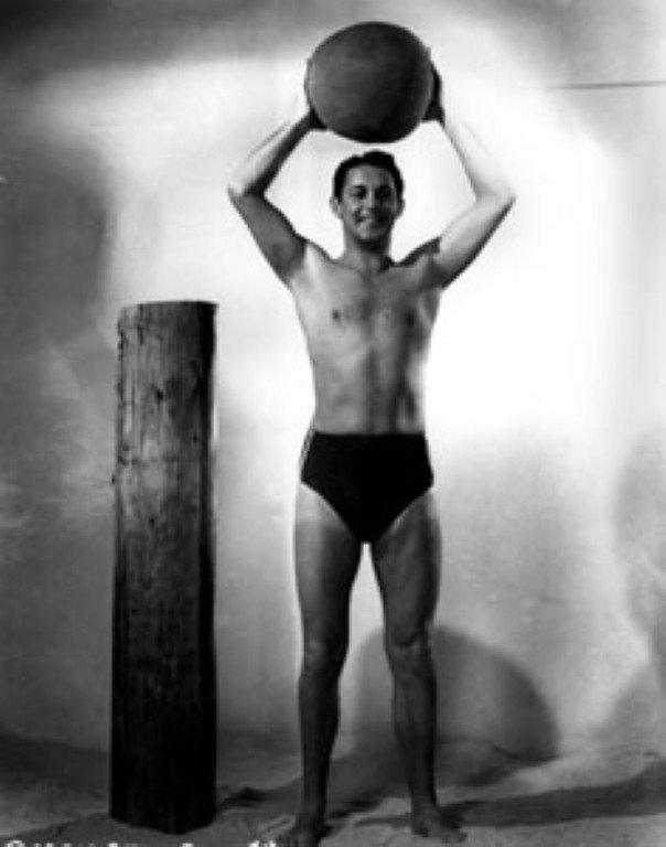 Beefcake Original Negatives (3): Black and White. Portraits of Charles Quigley. Included in the lot are three prints made from the negatives. 8"x10"