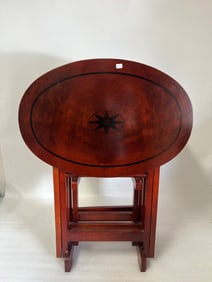 Fine Set Oval Folding Tables