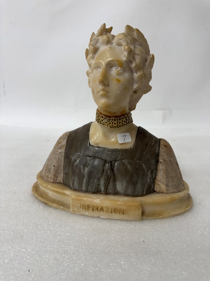 Marble Bust Classical Lady (1 of 3)