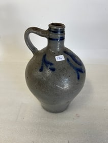 Blue Decorated Stoneware Jug