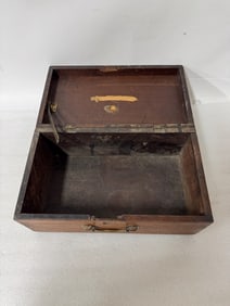 Antique Wooden Document Box.