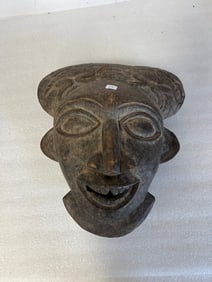 Antique African Carved Wooden Mask