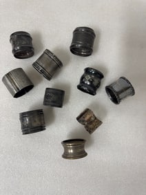 American Victorian Silverplated Napkin Rings (10)