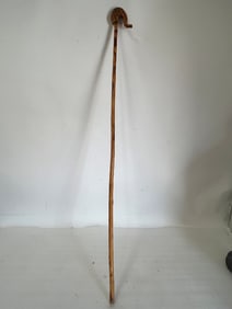 Vintage Walking Stick Carved Head