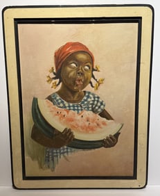 Johnson; American Oil - Watermelon Girl Signed