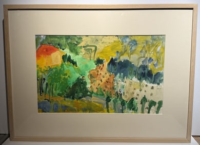 David G. Shainberg; 20thC. American Watercolor - Provence, France Signed