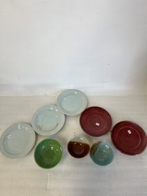 Eight Pcs. Vintage Pottery