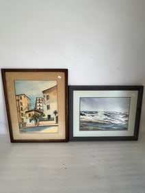 I. Donskoy & D. Busse Watercolors Sgd