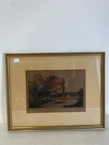 Colored Engraving, Entitled & Sgd.