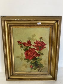 James Humphreys Oil , Roses Sgd.