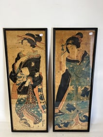 Antique Japanese Artworks Sgd & With Seal