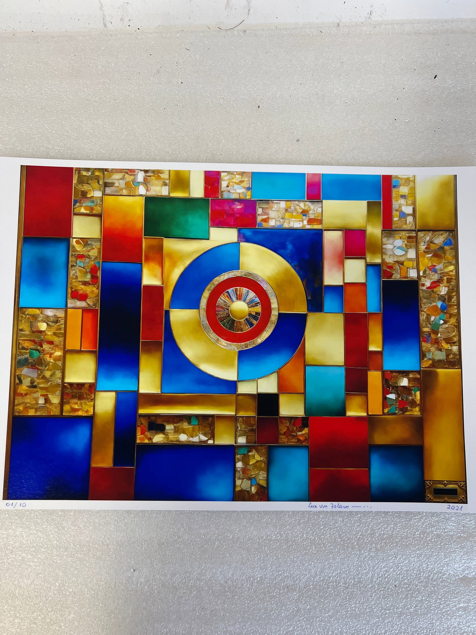 Lux Von Zollern Ltd. Ed. Lithograph: "The Dawn That Chose You" 01/10 Numbered L. L. Signed in ink lower right.13"H x 19"W