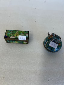 Antique Cloisonne Box & Enameled Box