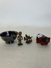 Dealer's Lot. Bronzes. Marble Etc. (4)