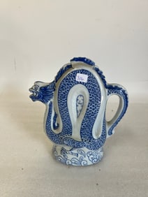 Chinese Blue and White Dragon Pitcher