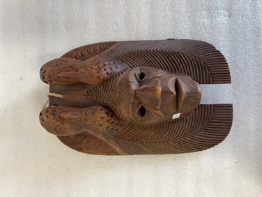 Carved Wooden Tribal Mask
