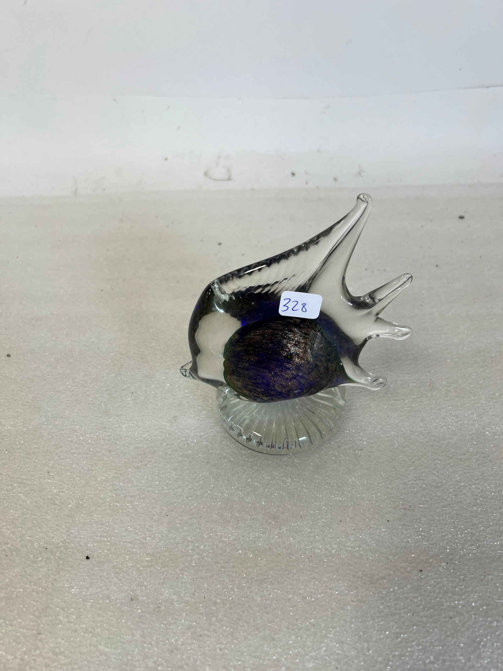 Murano Glass Fish: 5"H x 4 1/2"W
