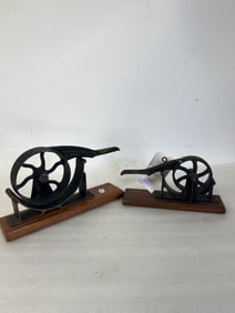 Wrought Iron and Wooden Amtoqie Tool/Implement (2)