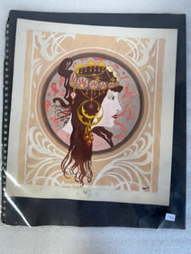 Art Nouveau Watercolor Annoe