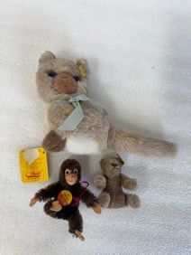 Three Steiff Animals. All marked