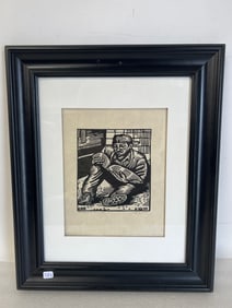 Artist Proof Litho "Reading in the Subway" Sgd.