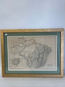 Vintage Map Brazil