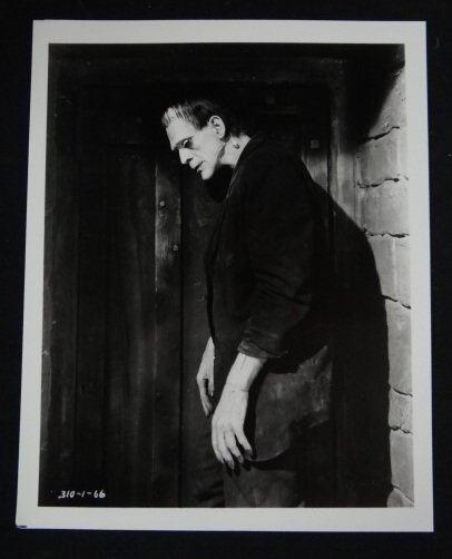 Frankenstein Original Negatives(5): Black and White. Portraits and scenes from Frankenstein with Boris Karloff, Colin Clive, Mae Clark, Edward Van Sloan and Dwight Frye. 1931. Accompanied by prints from the negatives. 8 x 10