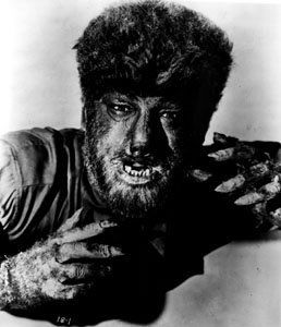 The Wolfman Original Negatives (5): Black and White. Portraits and scenes of Lon Chaney Jr. as The Wolfman with Evelyn Ankers, Bela Lugosi, Maria Ouspenskaya. 1941. Accompanied by prints from the negatives. 8 x 10