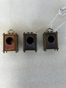 Rare Miniature Clock Cases (3)