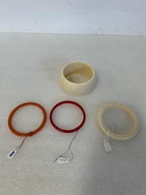 Wide Antique Bakelite Bracelet & 2 Others