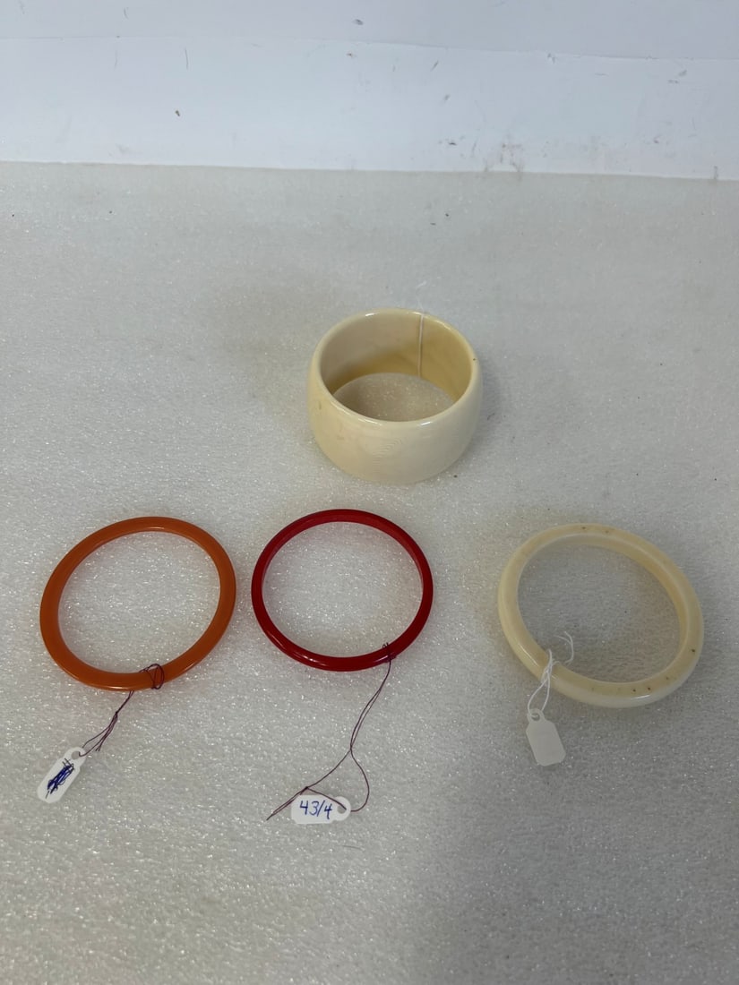 Wide Antique Bakelite Bracelet & 2 Others (1 of 1)
