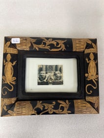 Litho in Unusualy Decorated Frame