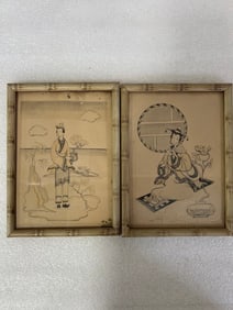 Pr. Chinese Artworks Hand Colored