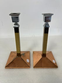 Bradley and Hubbard Candlesticks Sgd.