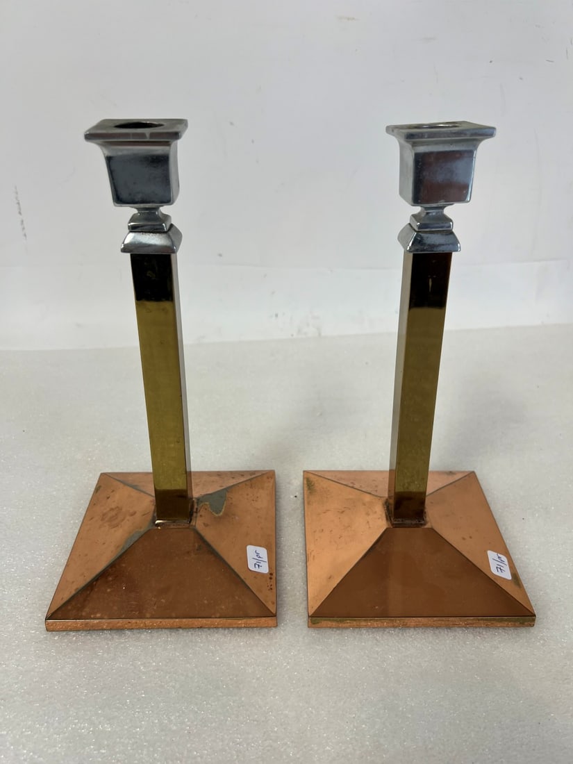 Bradley and Hubbard Candlesticks Sgd. (1 of 2)