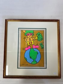 Keith Haring. Drawing. Money Andy Mouse
