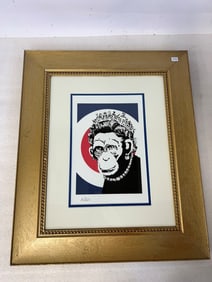 Banksy Lithograph Sgd.