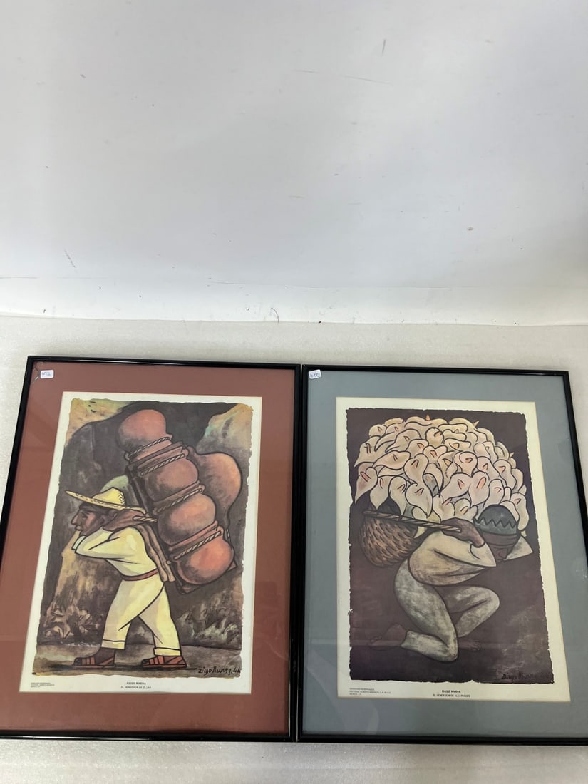 Diego Rivera. Litho El Vendedor De Alcatrace & a Second (1 of 5)