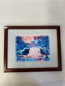 L. Sweenie Watercolor Waterfall Sgd
