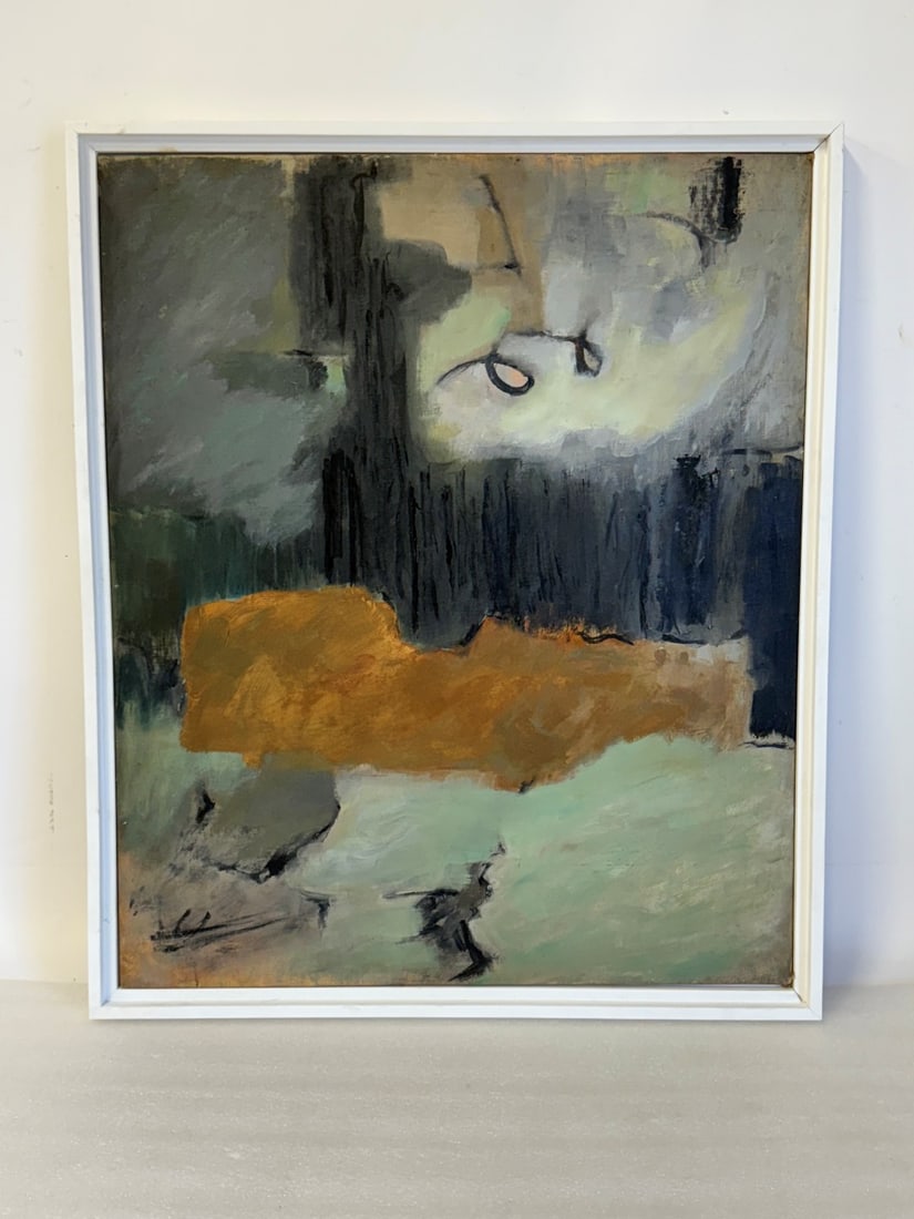 Eugene Arcieri; 20thC. Modernist Oil Abstract Composition Signed (1 of 4)