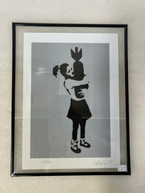 Banksy Lithograph Sgd.