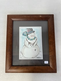 Print of Snowman Sgd