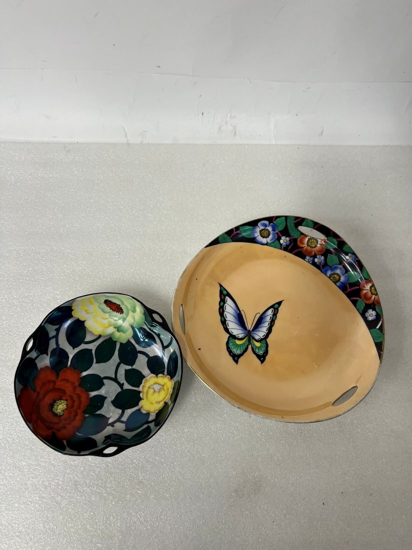 Sakuraware Bowl and Noritake Platter: 6"D and 9 1/2"D