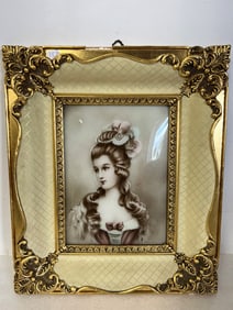 Framed Porcaline Portrait