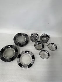 Antique Black & Crystal Service (23)