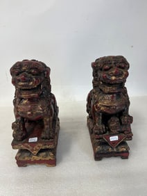 Pr. Wooden Foo Lions