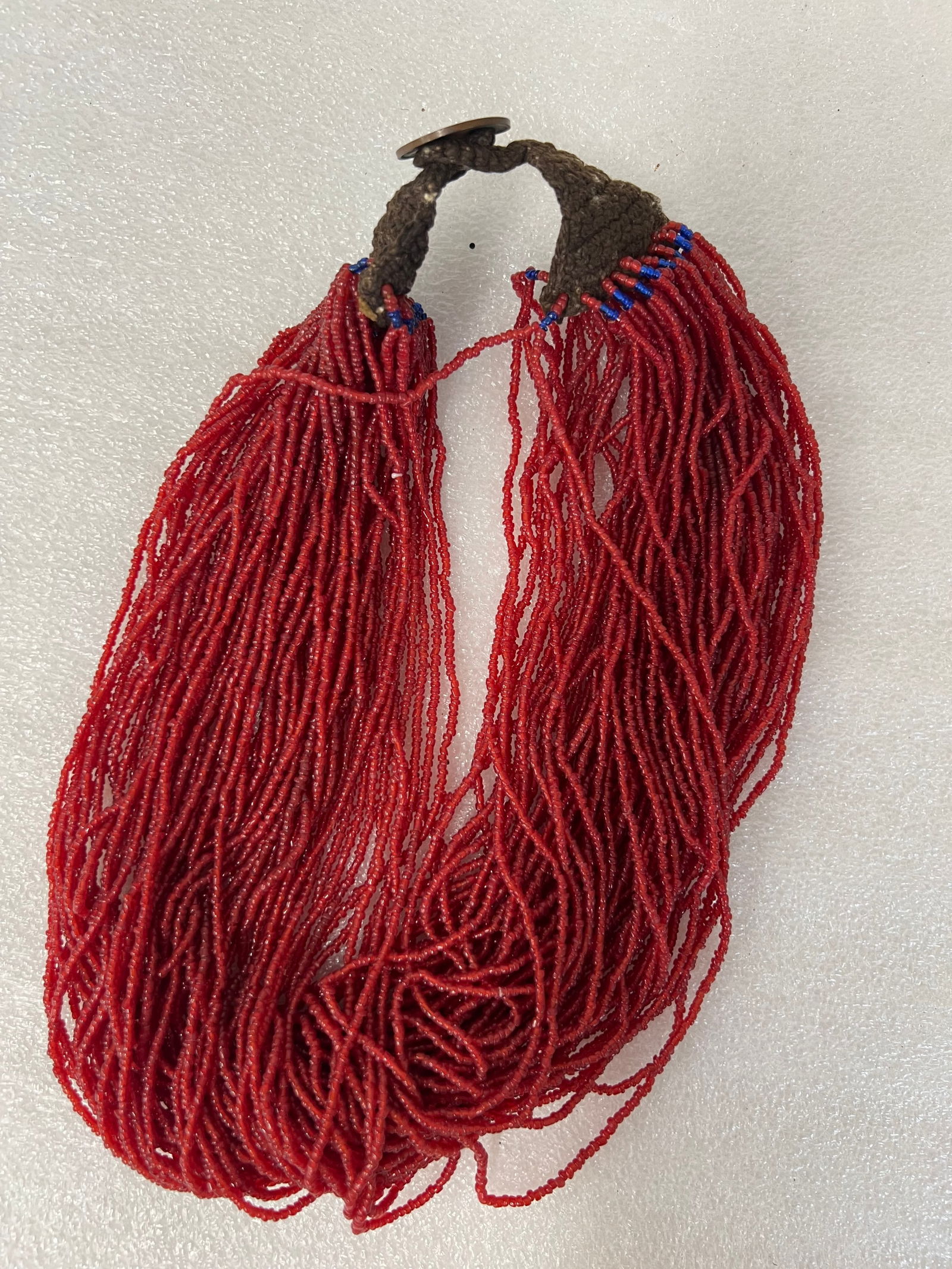 Beaded Multi-Strand Coral Necklace (1 of 1)
