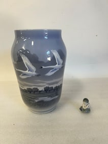Royal Copenhaen Vase & Figure