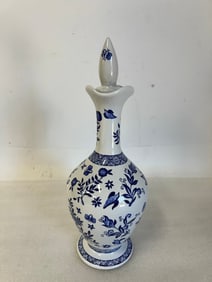 Coalport Ltd. Ed. Blue/White Decanter
