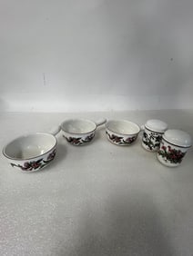 Villeroy and Boch China Set Botanica Pattern(5 Pcs)